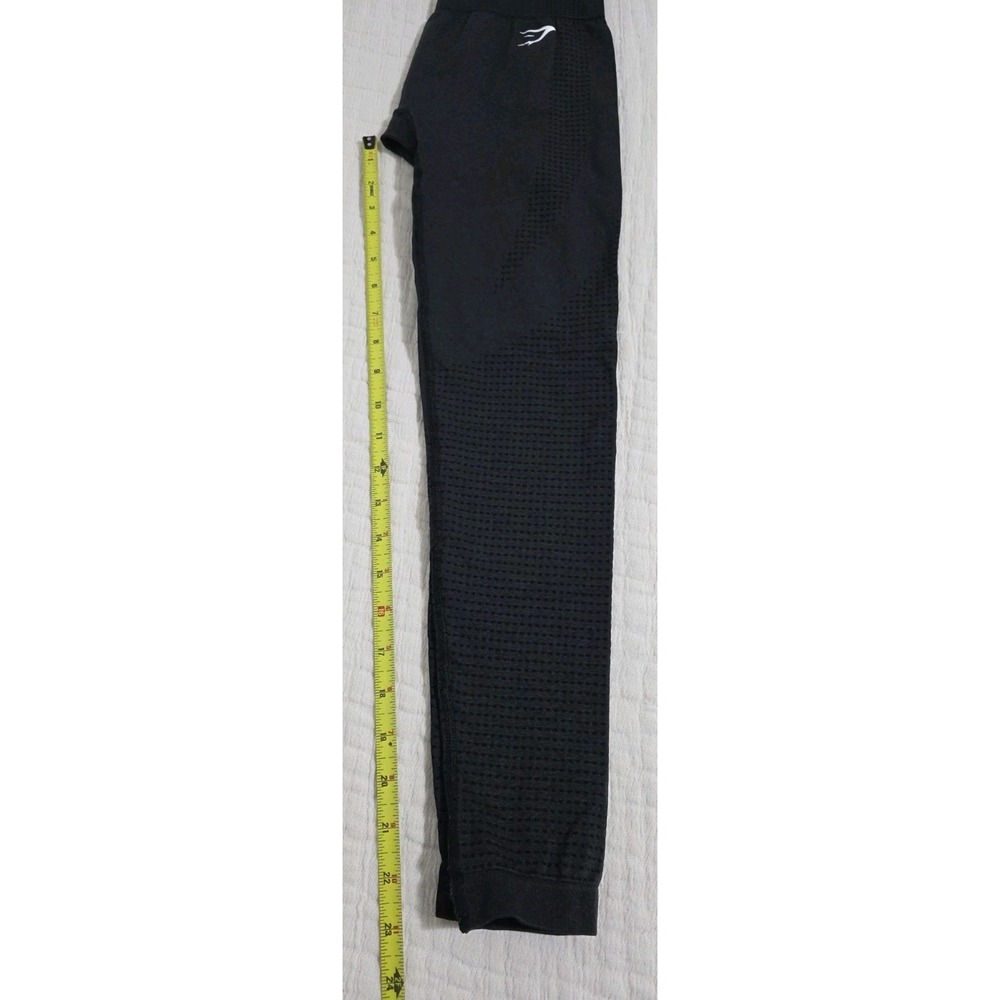 Gymshark Vital Seamless 2.0 Leggings High Rise Compression Smokey Gray Black Sm - Picture 4 of 4